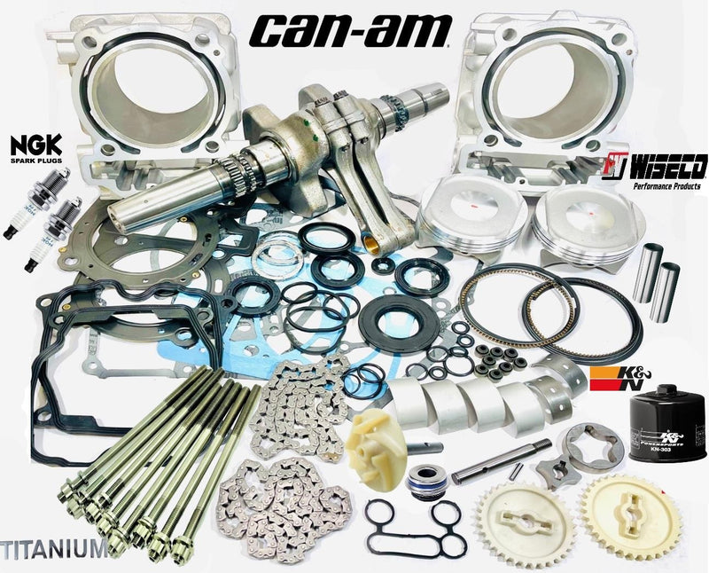 19+ Maverick 1000 Max Trail Sport Complete Rebuild Kit Top Bottom End Assembly