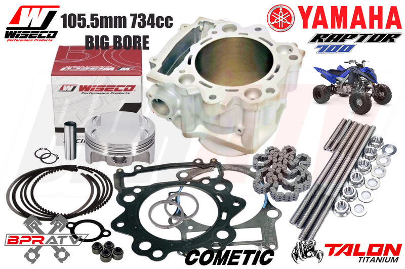 Raptor 700 700R Big Bore Kit 105.5mm Cylinder 734cc Complete Top End Rebuild Kit