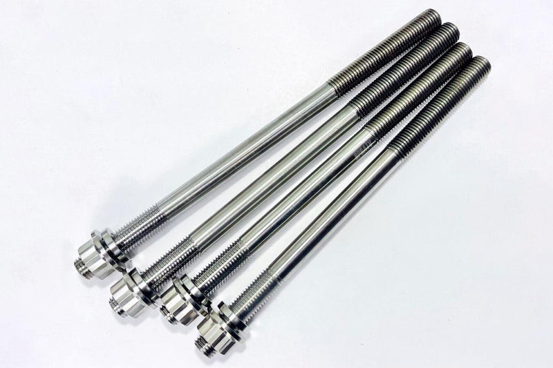 Honda TRX 400EX 400X Cylinder Head Studs Titanium Ti Head Stud Bolt Nut Kit Set
