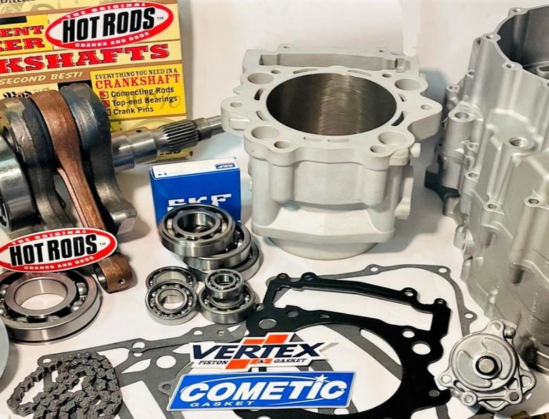 Raptor 700 Crankcases Cases Rebuild Kit Complete Top Bottom End Motor Engine Kit