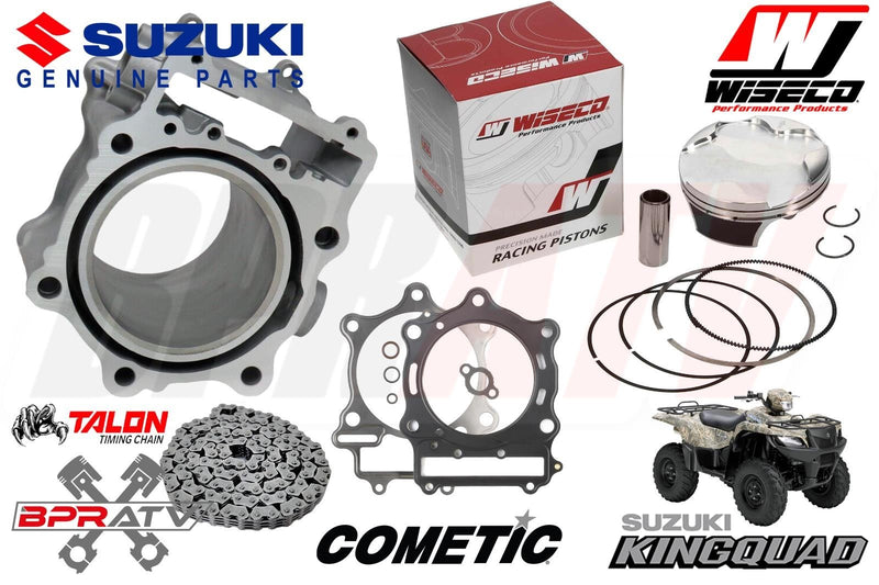 King Quad LT-A LTA 700 700X Stock OEM Cylinder 102mm Cometic Top End Rebuild Kit