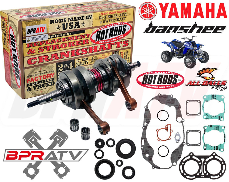 Banshee Wiseco Stroker Complete Bottom End Motor Rebuild Kit +4mil Hotrods Crank