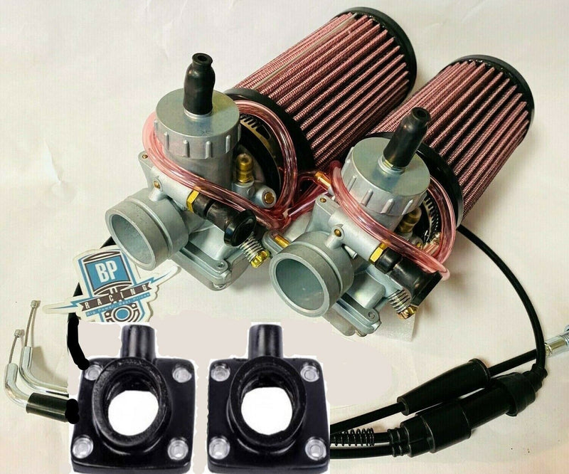 Banshee Knock Off Stock 26 mil Carbs Carburetors Intakes Complete Carburetor Kit