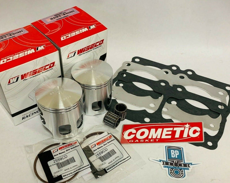 Banshee Stroker Crank 4 mil 4mm Spacer Kit Wiseco 795M06400 Pistons Long Rod