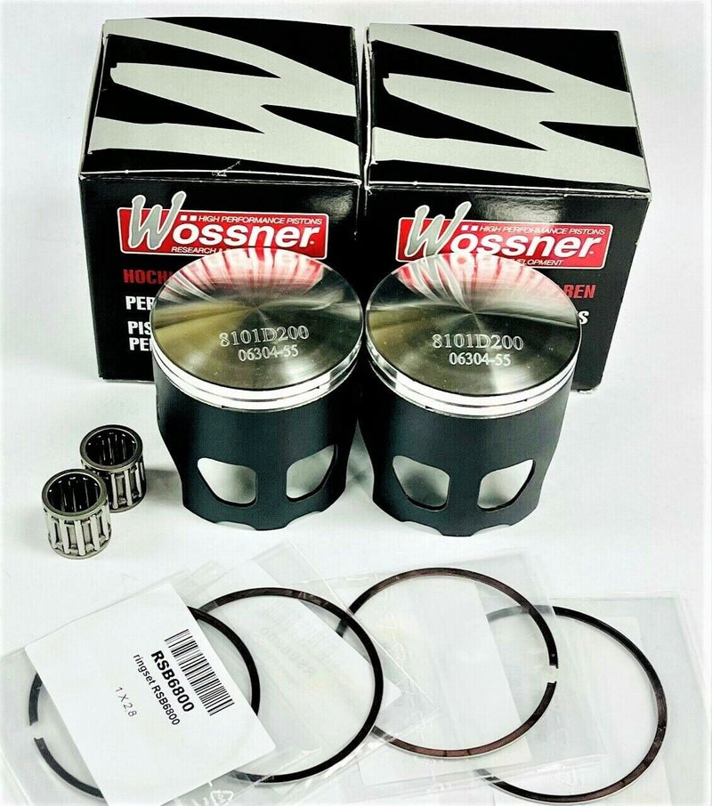 Banshee 421 Big Bore Pistons Cub Athena 4 mil Wossner Coated Piston Set Bearings