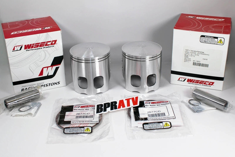 Banshee 68mm 68 mil Big Bore +4 mil Wiseco Pistons Blaster Style 421cc 573M06800