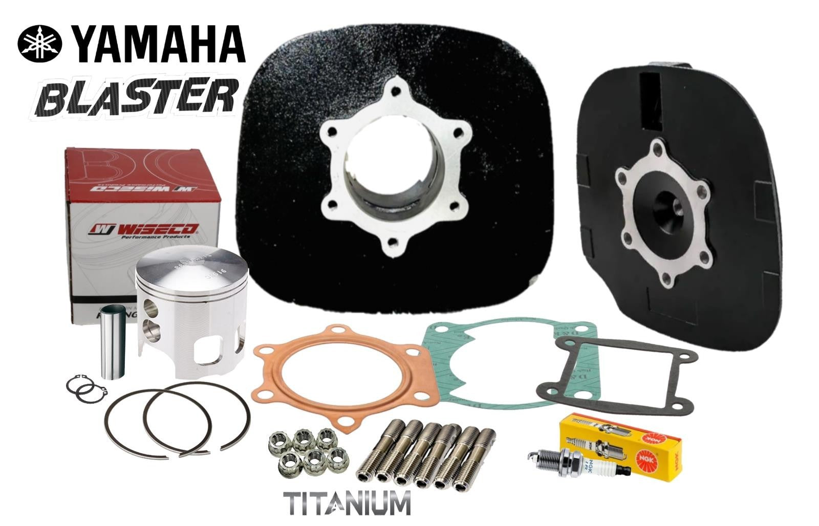 Blaster Big Bore Machined Cylinder Head 68mm Complete Top End