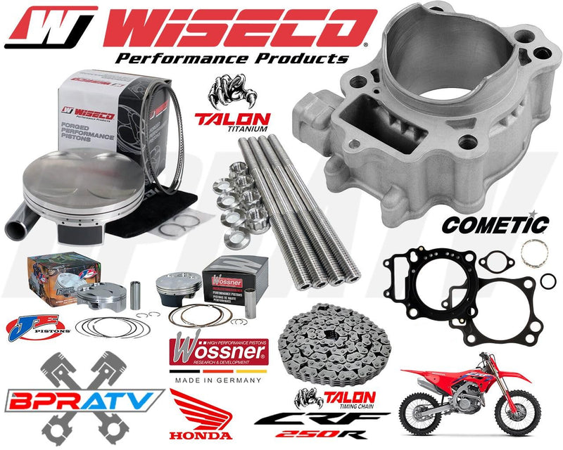 Honda CRF250X CRF 250X 78mm Stock Bore Cylinder Complete Top End Rebuild Kit 04+