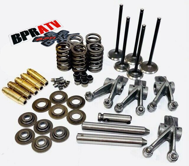 Grizzly 660 Valves Springs Valve Rocker Arms & Guides Complete Head Rebuild Kit