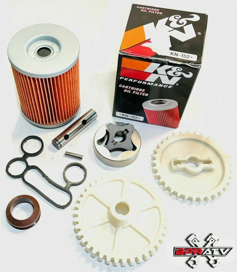 Renegade 570 650 Oil Pump K&N Filter Rebuild Rotors Shaft Complete Repair Kit