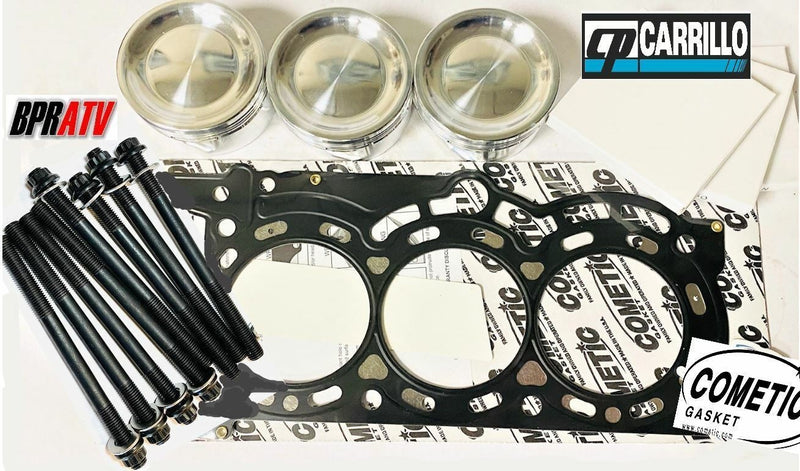 Maverick X-3 X3 Turbo CP Pistons Head Studs Stock Bore 74mm Top End Rebuild Kit