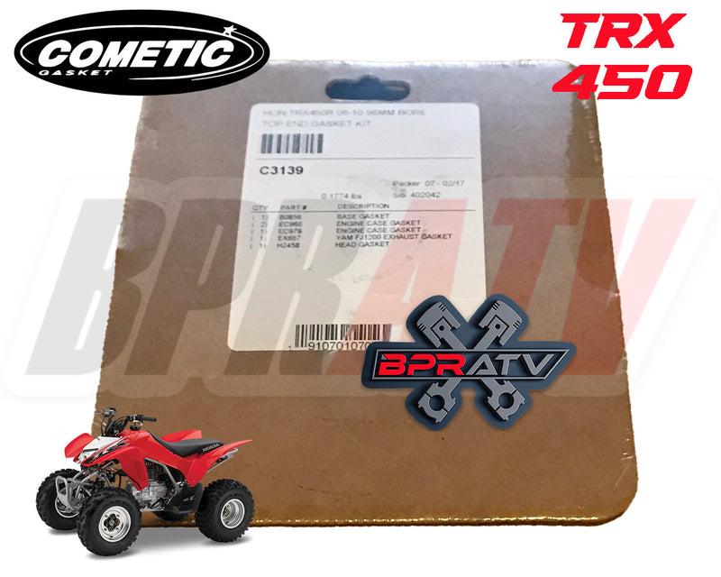 06+ TRX 450R TRX450ER OEM Honda Cylinder Stock Bore Top End Rebuild Assembly Kit