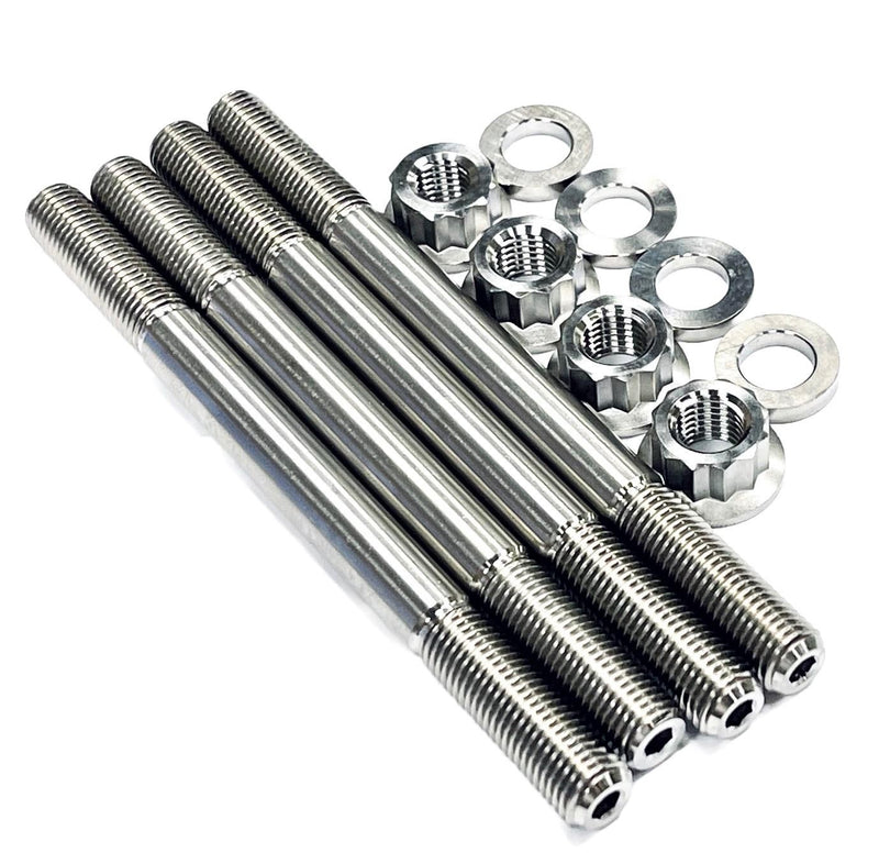 Best Raptor Rhino Grizzly 660 Titanium Cylinder Studs Ti Crankcase Stud Bolt Kit