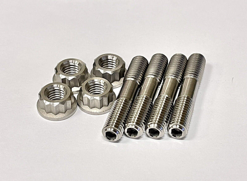 Honda 400EX 400X XR400R Exhaust Studs Titanium Head Pipe Stud Upgrade Kit Set