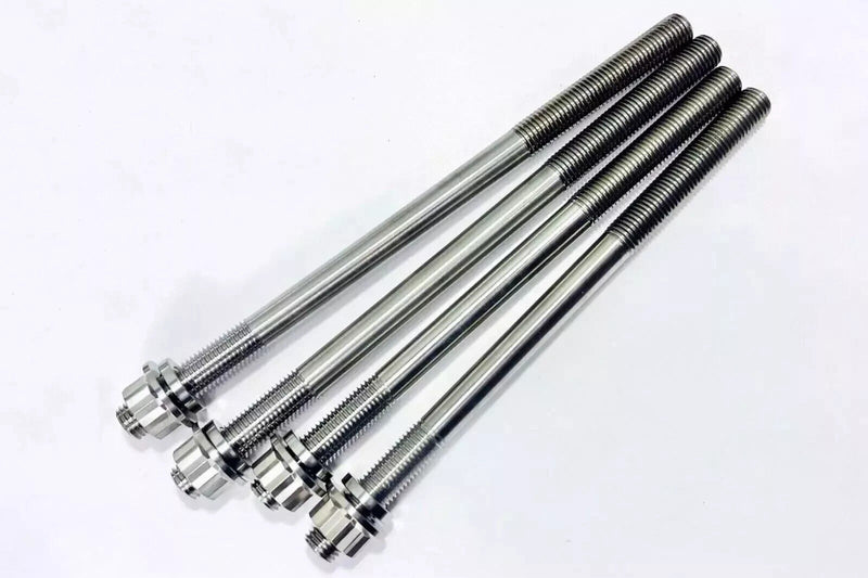 04 05 TRX450R Ti Cylinder Case Studs Honda 450R TITANIUM Crankcase Head Stud Kit