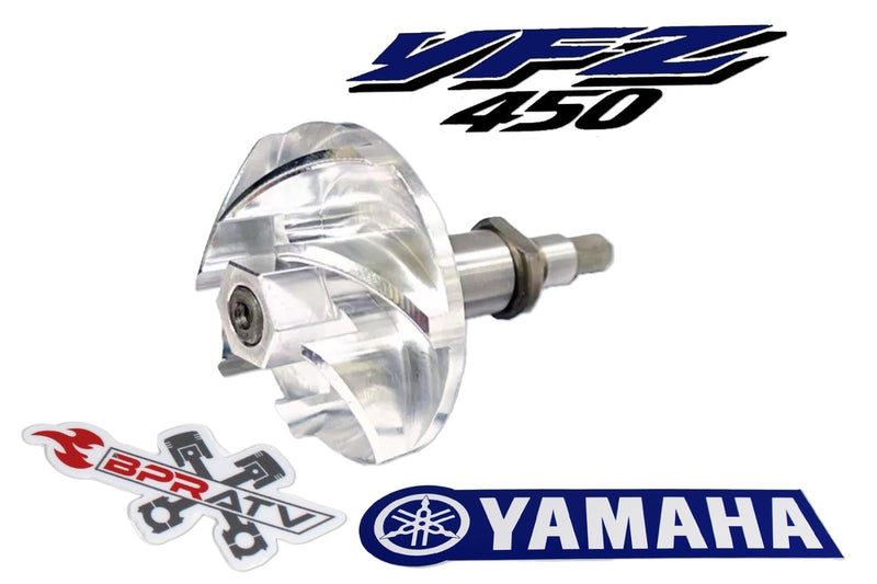 YFZ450 YFZ 450 Billet Water Pump Impeller Yamaha 450 CNC Gear Shaft Assembly