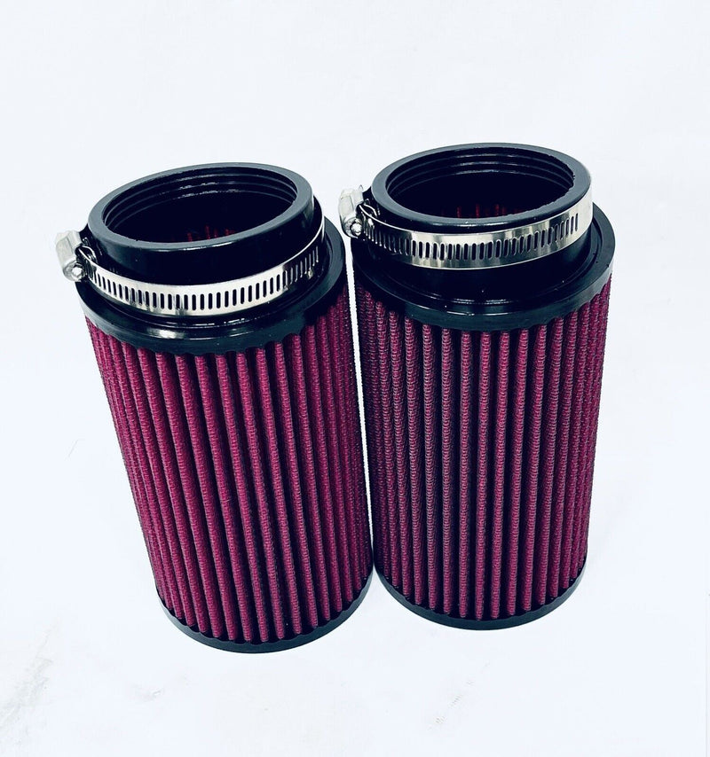 Banshee 38mm 39mm PWK Carb Filters Large Longer 8 Inch Drag Oversize Filter Pair