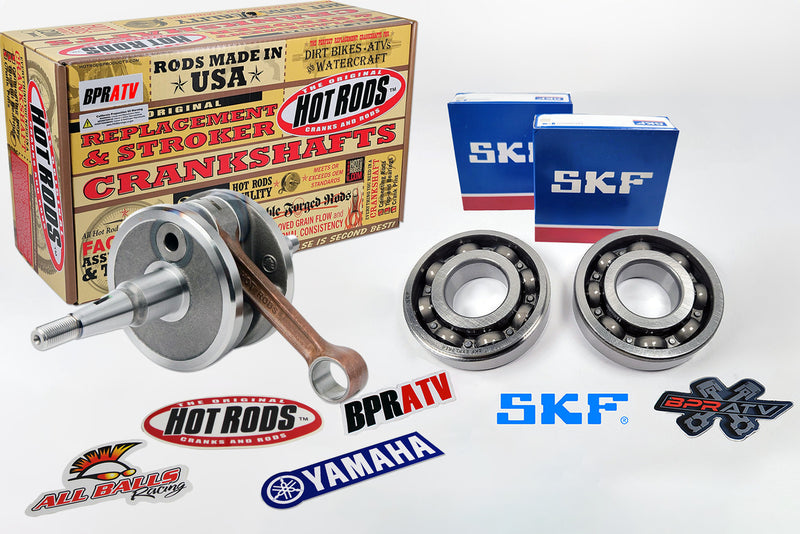 Yamaha Blaster ATV Crankshaft Hot Rods 4005 Crank Rod Main Bearings Bearing Set!