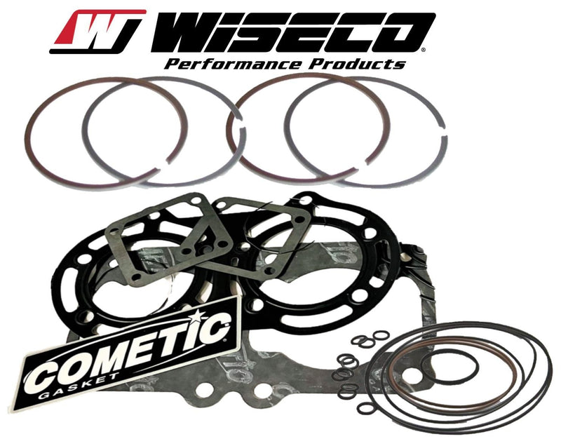 Banshee 66mm Piston Rings Wiseco 2598CD +2.0 .080" Ring Set Gasket Oring Kit