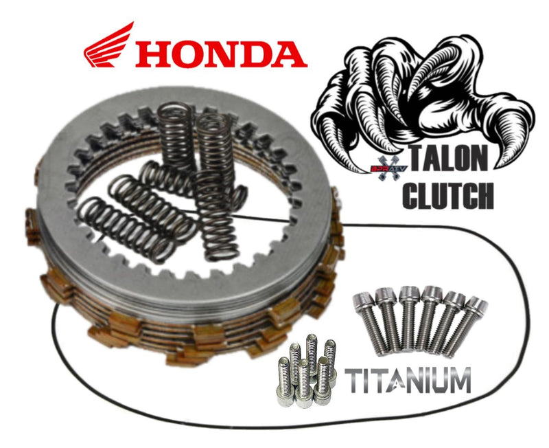 02-08 CRF450R Talon Clutch Kit Cover Oring Titanium Spring Cover Bolts HD Kit