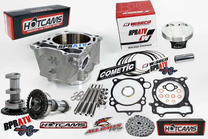 Best YFZ450 Big Bore Stroker Kit 500cc Stage 3 Hotcams KPMI Stainless Valves Kit
