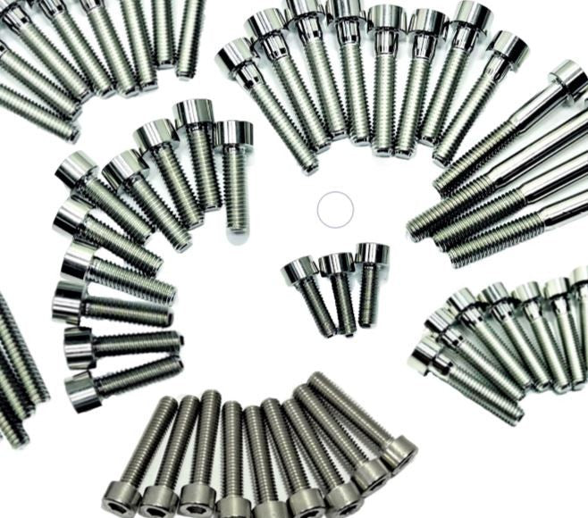 YFZ450 Titanium Bolt Kit Crankcase Water Oil Pump Left Right Clutch Cover Bolts