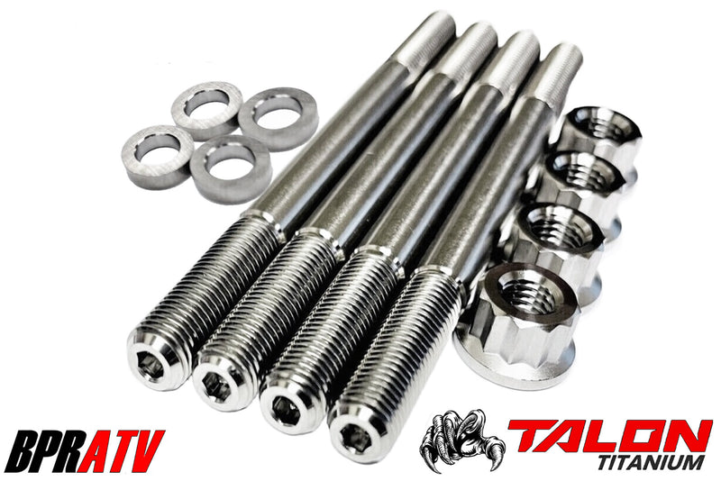 Teryx KRX1000 KRX4 Pistons 92mm Turbo 9.5:1 CP Piston Set TITANIUM Head Stud Kit