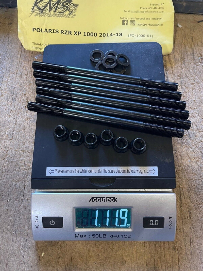 RZR 900 1000 TITANIUM Cylinder Head Studs Best Ti Stud Kit Cometic Gaskets Set
