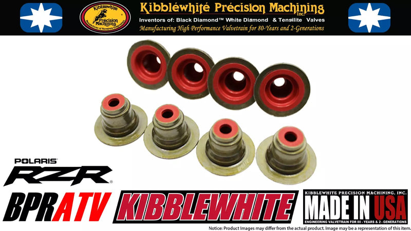 RZR XP Turbo S S4 Kibblewhite Valve Stem Seals Complete Viton Top Hat Seals Kit