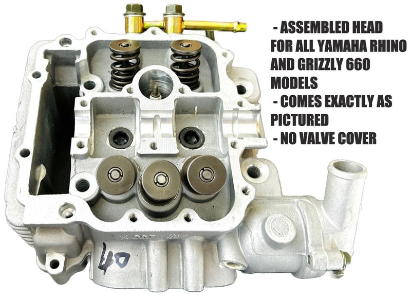 Rhino Grizzly 660 Assembled Head Assembly Only Valves Springs No Valve Cover Kit