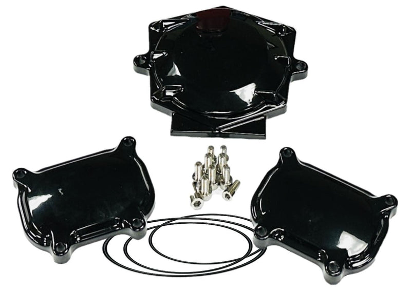 Yamaha 1S3-11185-10-00 Black Cylinder Head Side Cover 2 3 Valve Covers Ti Bolts