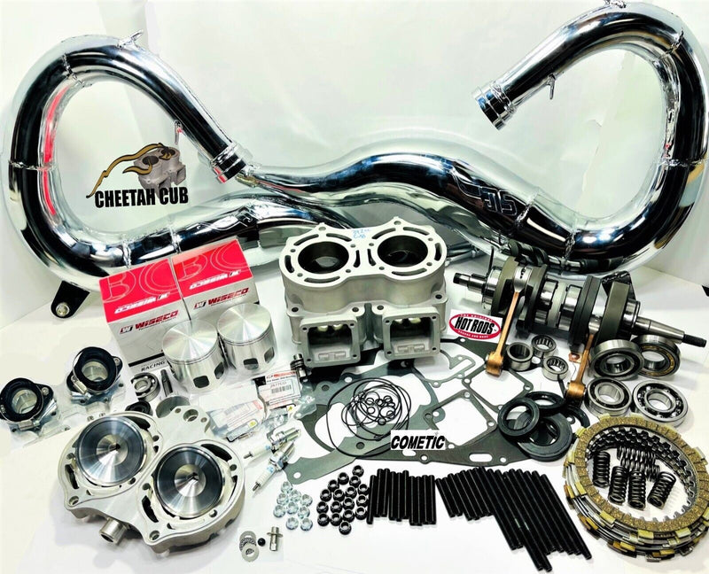 Banshee Complete 421cc Cub CPI New Motor Engine Exhaust SLP Pipes Assembly Kit
