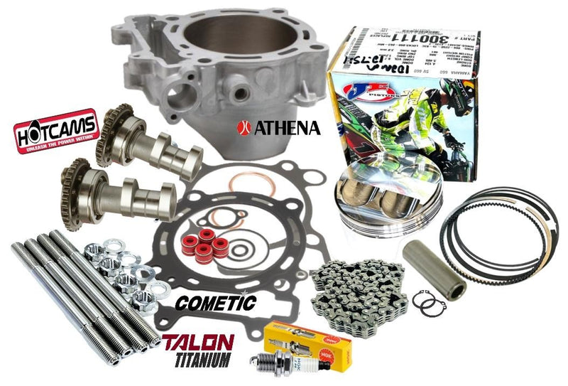 KFX450R Top End Rebuild Hotcams Stock Cylinder Stage 2 Hot Cams Assembly Parts