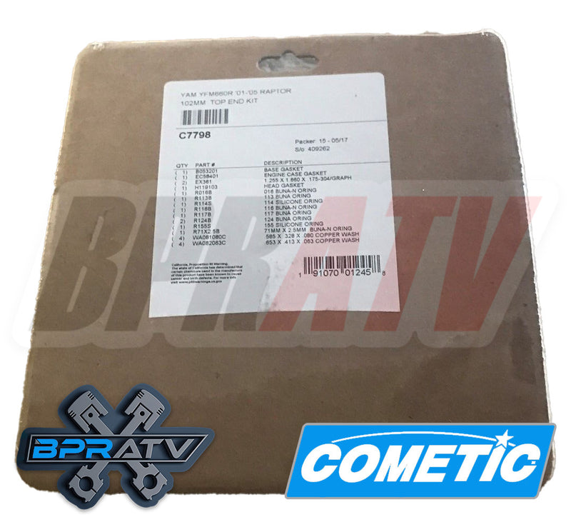 Raptor 660 Big Bore Kit Stage 2 Hotcam 102mm Plated Cylinder Nikasil Hot Cam Kit