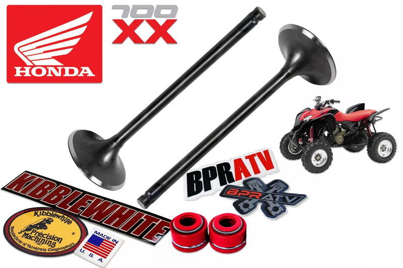 Honda TRX700XX TRX 700XX +1mm Kibblewhite Head INTAKE Valves KPMI Red Seals Pair