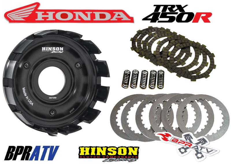 Honda TRX450R TRX 450R TRX450ER Hinson Heavy Duty Clutch Billet Basket Fibers