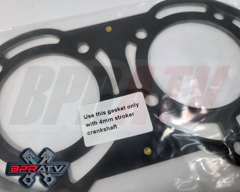 Vertex 808812 +4mm 4mm Complete Gasket Kit For 4111 Crank Yamaha YFZ 350 BANSHEE