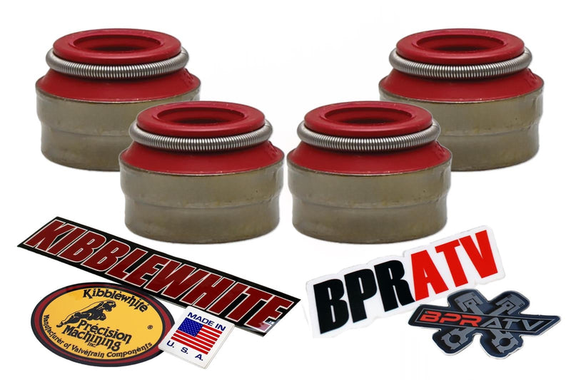Can Am Outlander 400 Kibblewhite RED Viton Valve Stem Seals Seal Set of 4 Four 4