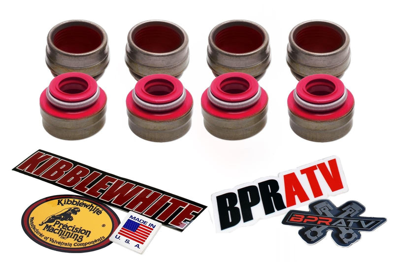 Can Am Outlander 400 Kibblewhite RED Viton Valve Stem Seals Seal Set of 4 Four 4