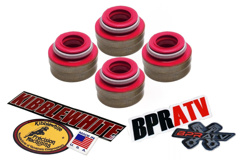 Can Am Outlander 400 Kibblewhite RED Viton Valve Stem Seals Seal Set of 4 Four 4