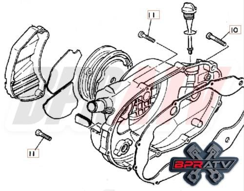 BPRATV Yamaha Banshee YFZ350 Talon Titanium Clutch Cover Bolt Kit for MODQUAD