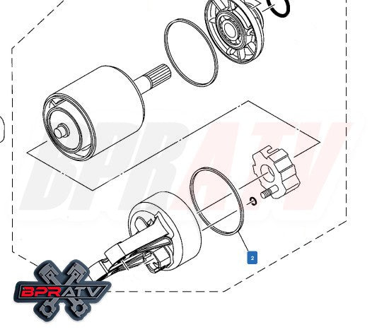BPR Yamaha YXZ1000 YXZ 1000R Starting Motor Gasket Replacement 35C-81844-00-00