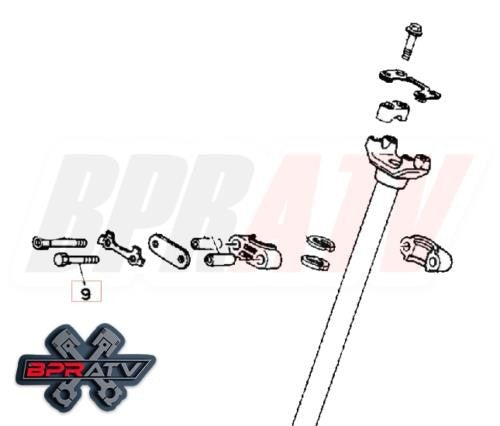 Yamaha Banshee YFZ 350 BPRATV Talon Titanium Steering Stem Bolts 97013-08060-00