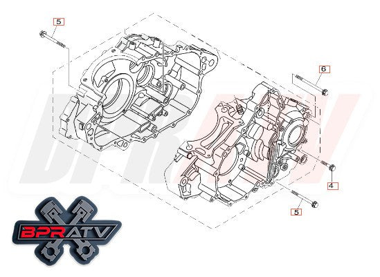 Yamaha Raptor YFM700 YFM 700 R BPRATV Talon Titanium Crankcase Halves Bolt Kit🦖