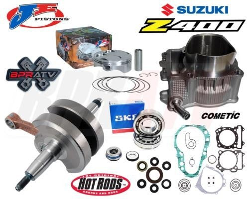 LTZ400 LTZ 400 Big Bore 94mm Cylinder JE Piston 12:1 Simple Rebuild Kit Gaskets