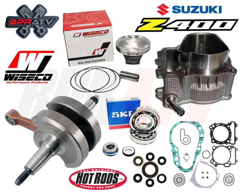 LTZ400 LTZ 400 OEM Bore 90mm Cylinder Wiseco Piston Simple Rebuild Kit & Gaskets