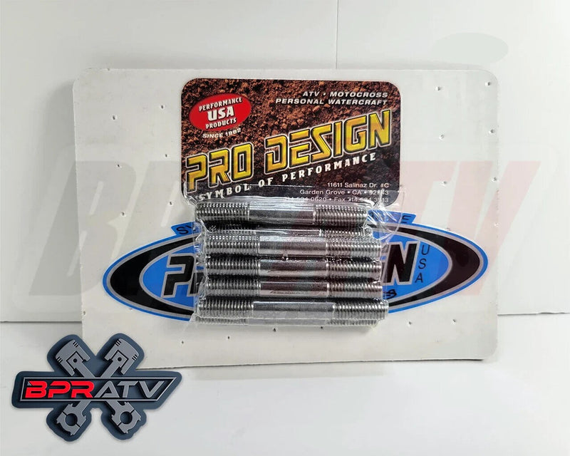 Banshee YFZ 350 Cheetah CUB Pro Design Cool Head 17cc Domes Studs Titanium Nuts