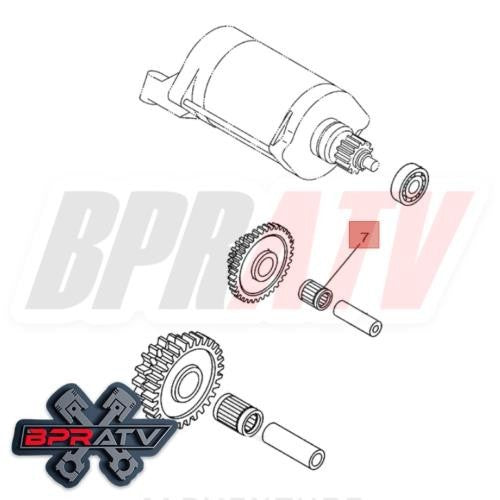 04-19 Yamaha YZ250FX 250FX YZ WR250 WR 250 450 F FX SKF Starter Needle Bearing
