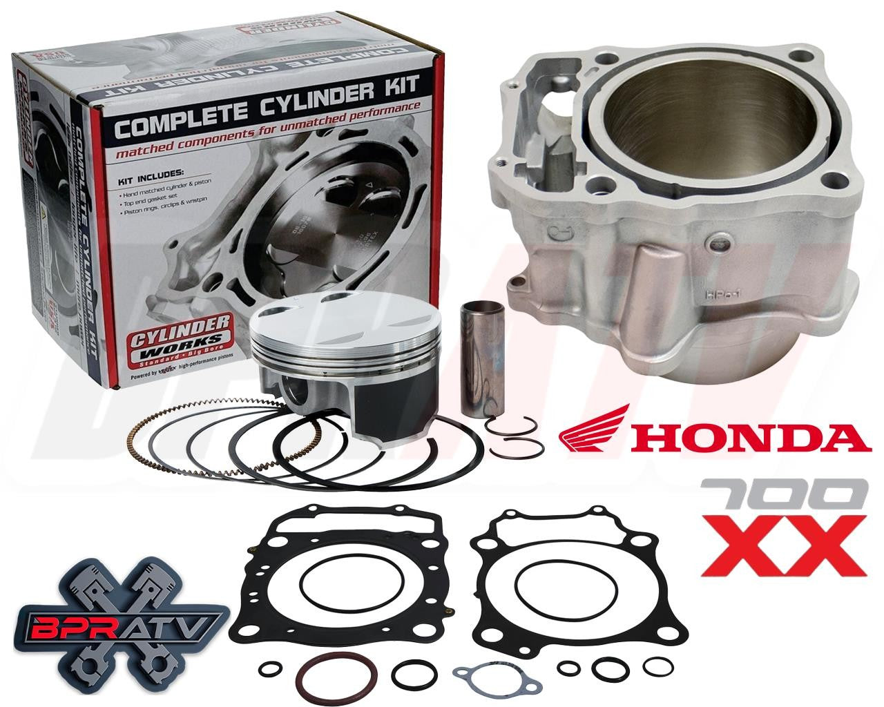 Honda TRX 700XX 105mm +3 727cc Cylinder Works BIG BORE Top End End