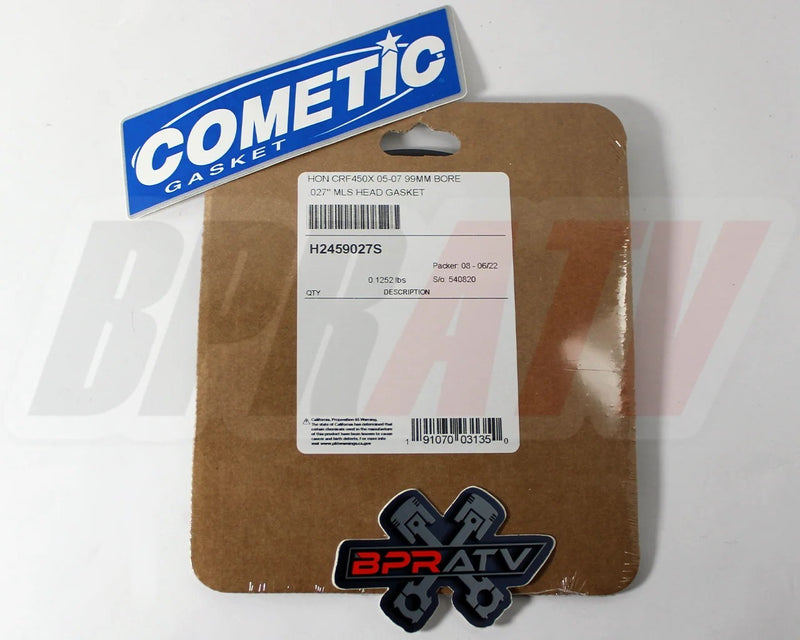 05-17 Honda CRF450X CRF 450X 450X 99mm BIG BORE Cometic Top End Head Gasket MLS